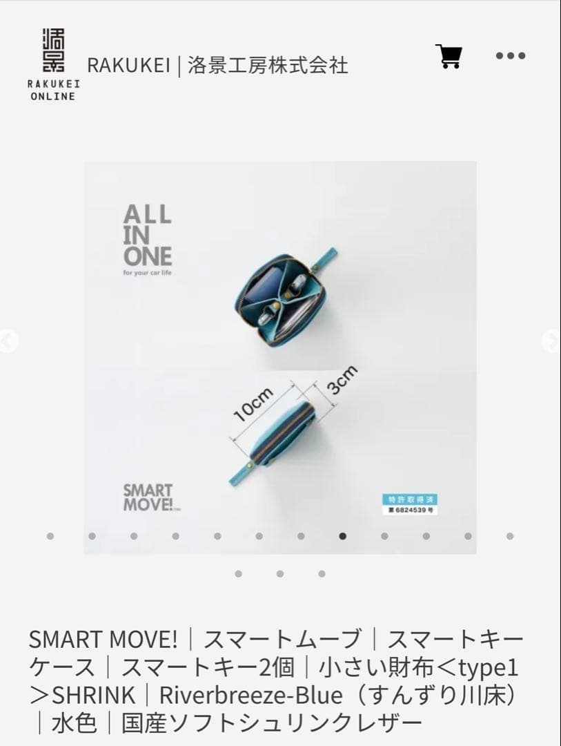 RAKUKEI SMART MOVE! type1 小さい財布　新品未使用！