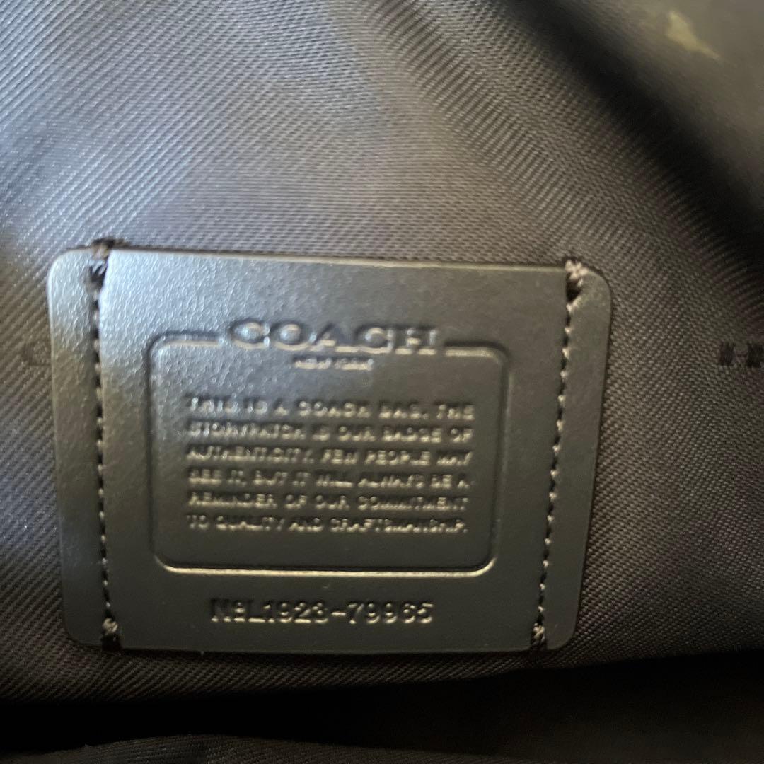 コーチ　ハンドバック　深いグリーン