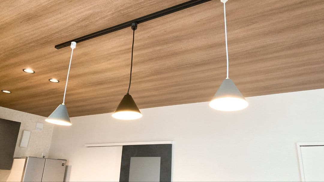 （値下げセール）ペンダントライト グレー 2個 ブラック1個セット