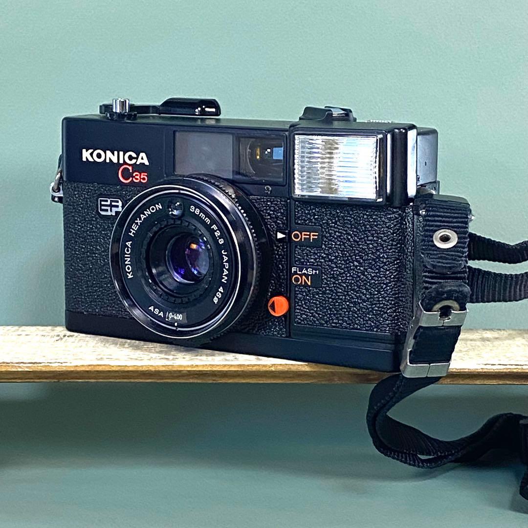 【作動保証1ヶ月】　整備済、完動品/ コニカ Konica C35 EF