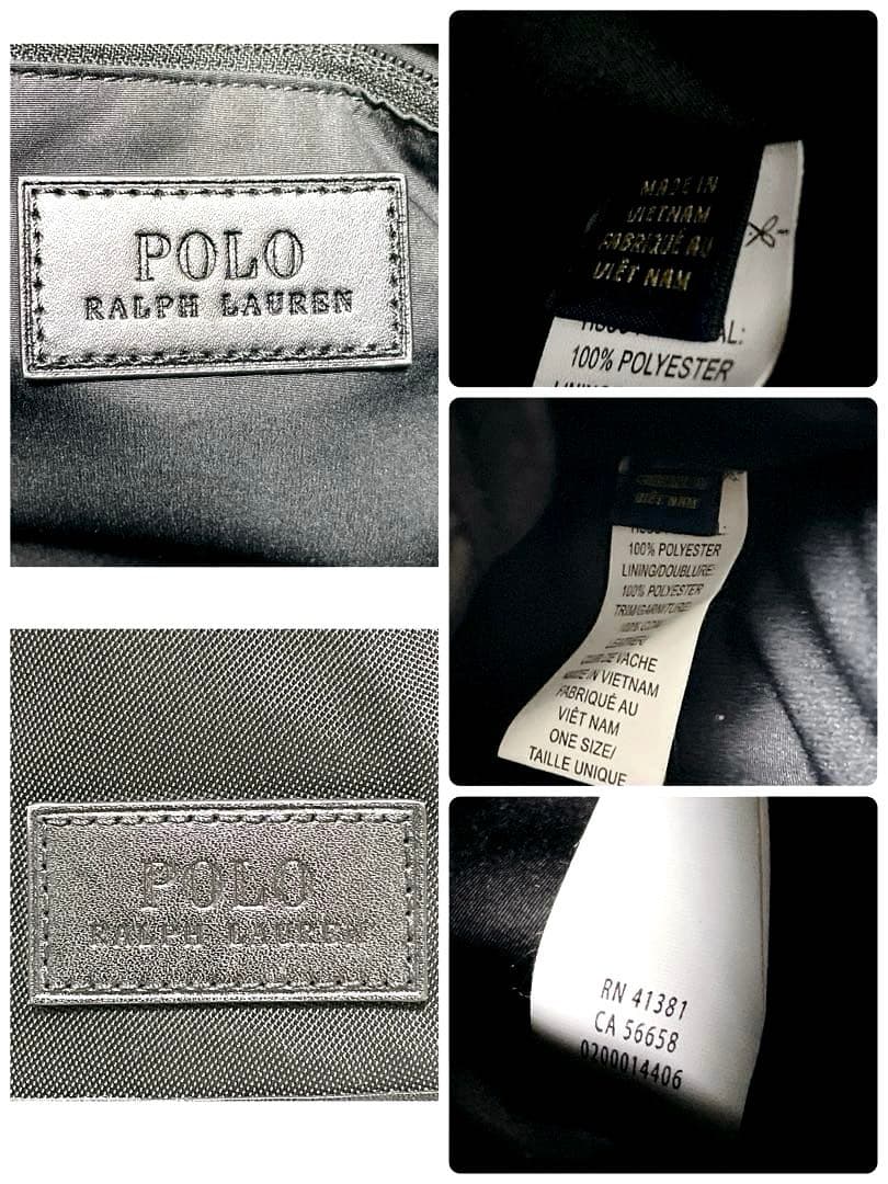 【美品】ポロ ラルフローレン メッセンジャーバッグ ショルダー 黒