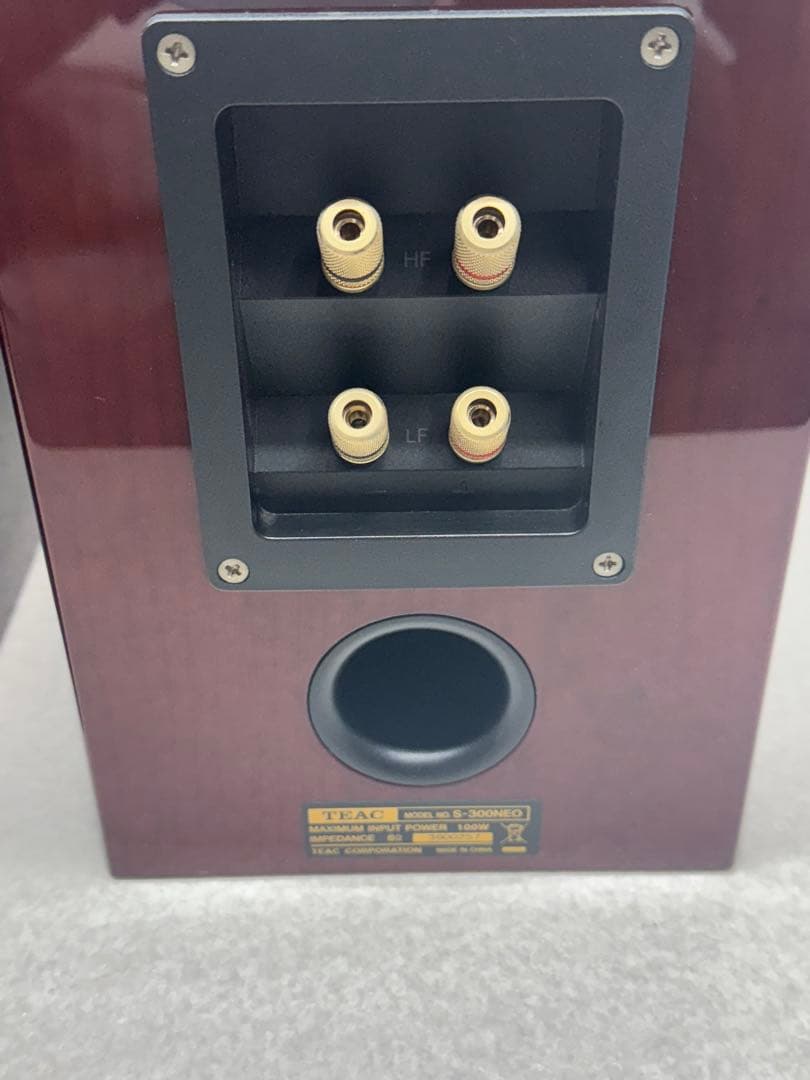 TEAC■S-300NEO　コアキシャル2ウェイスピーカー　レッド系チェリー