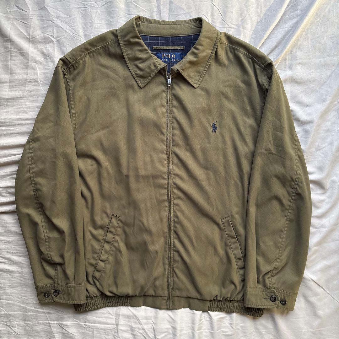 【現行】Ralph Lauren スウィングトップ ピーチスキン 裏地チェック