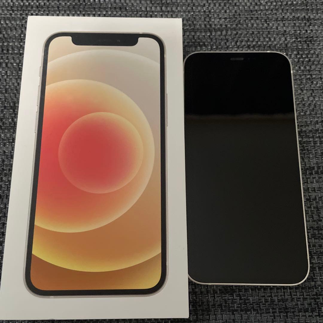 美品 Apple iPhone 12 mini 64GB ホワイト SIMフリー