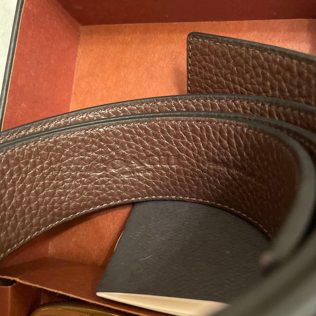 COACH リバーシブルレザーベルト