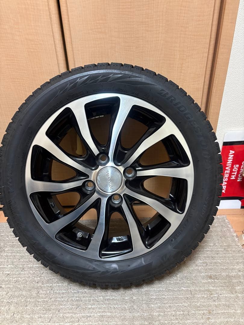 165/55R14 スタッドレスタイヤホイール 4本 ブリヂストン