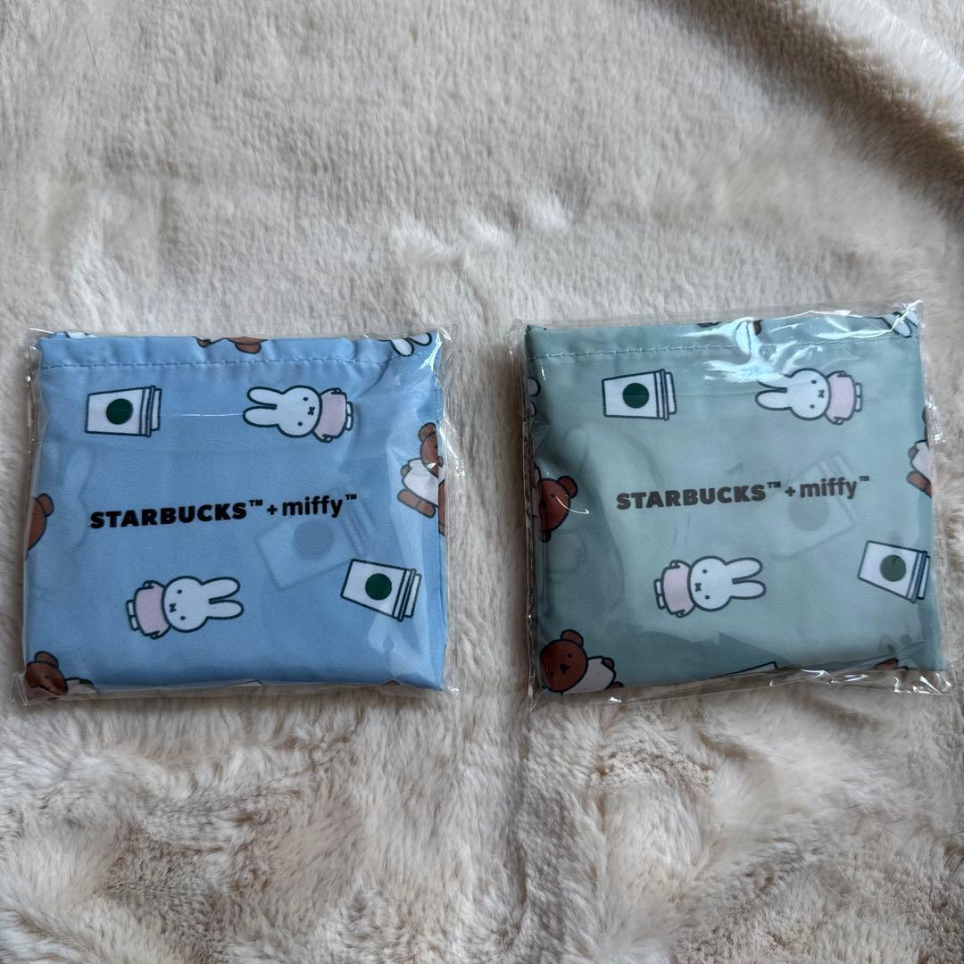【海外限定】STARBUCKS × miffy エコバッグ 2点セット