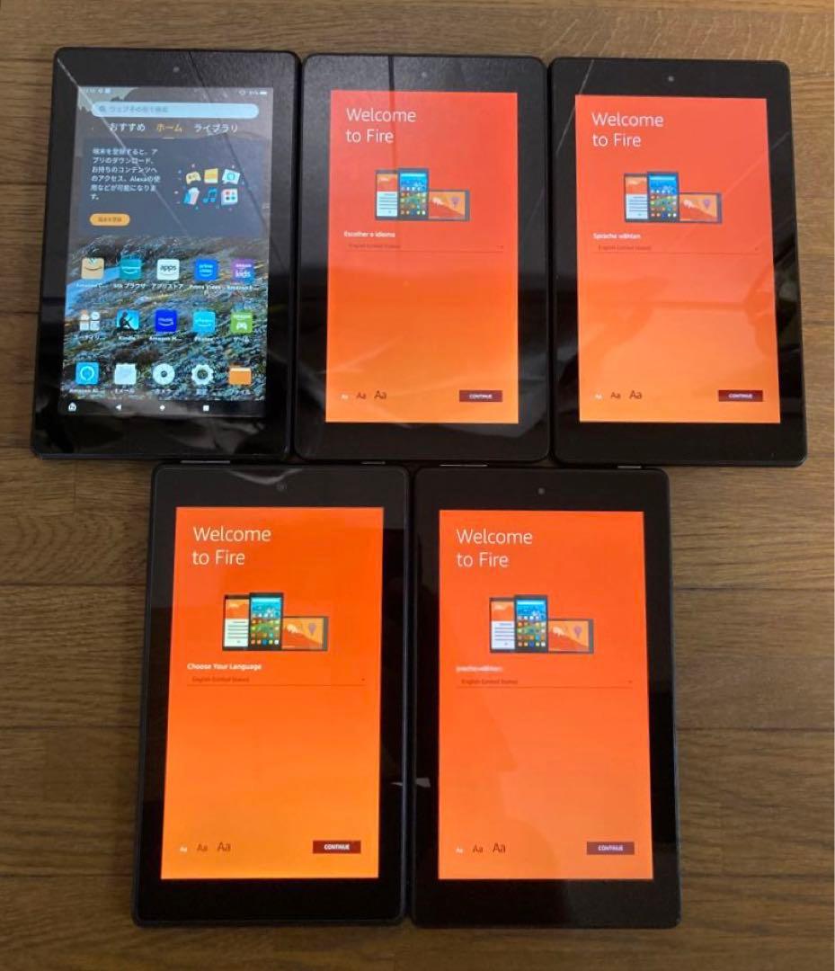 Amazon Fire 7 タブレット 5台まとめ売り