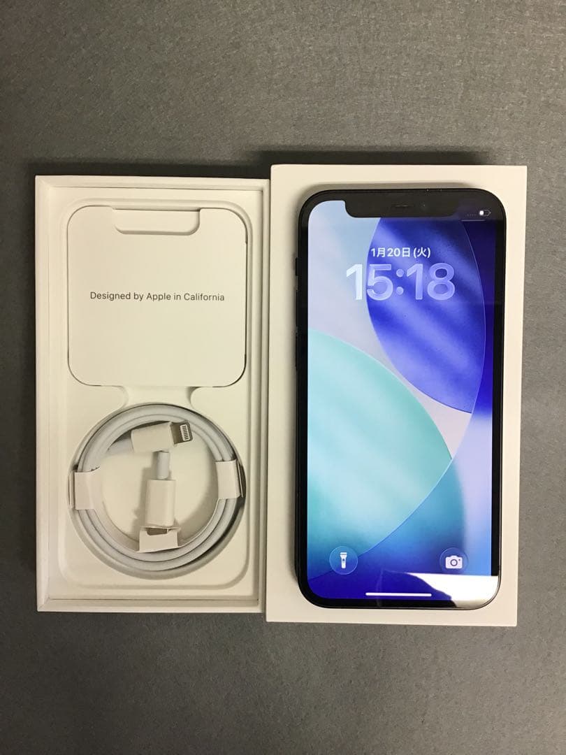 美品 国内版 SIMフリー　iPhone12mini 256GB ブラック色