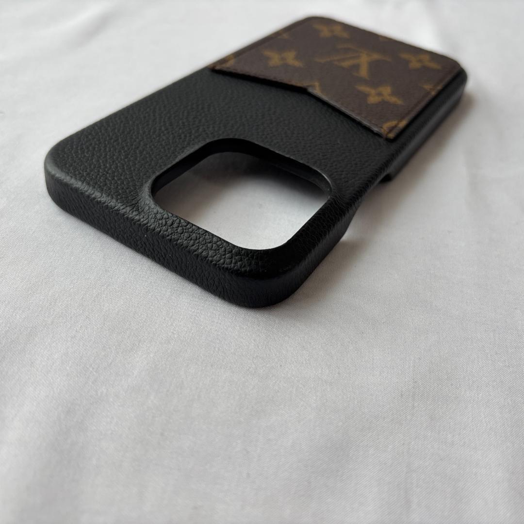 超美品 ルイヴィトン モノグラム スマホケース ノワール M82888