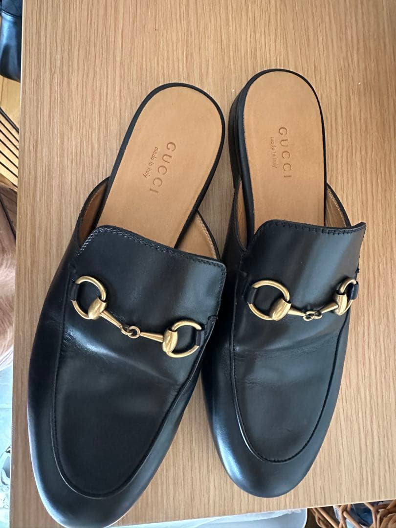 グッチ　プリンスタウンホースビットミュール　35.5 GUCCI