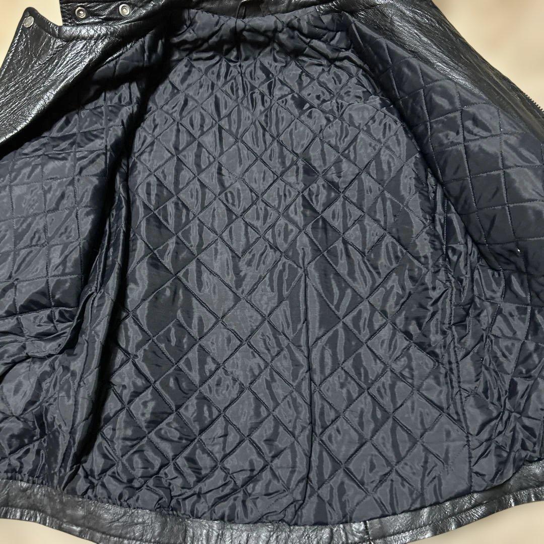 70s UK ヴィンテージ ライダース ロンジャン英国製666パンクルイスレザー