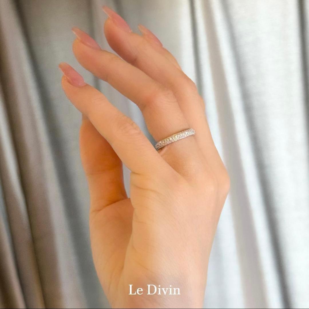 一点限定価格 11号 モアサナイト パヴェリング フルエタニティ S925