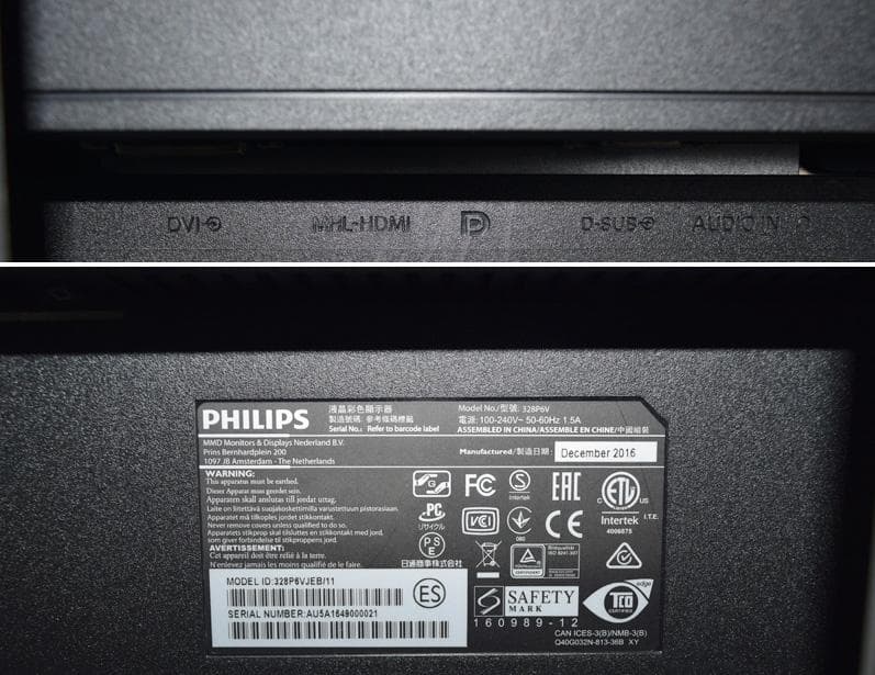 フィリップス Brilliance 328P 4K 液晶モニター/31.5型