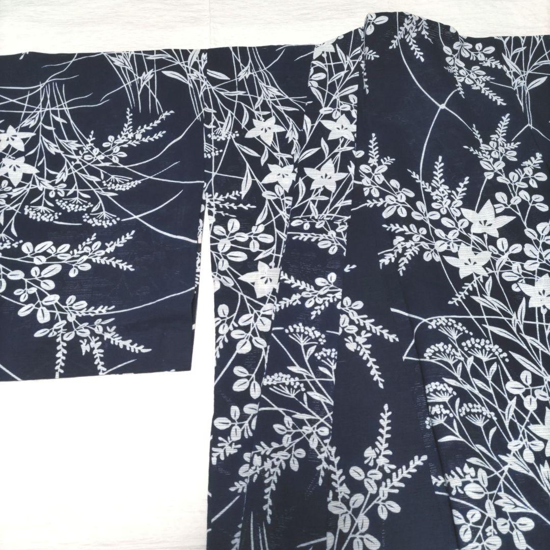 竺仙　綿絽　浴衣　木綿