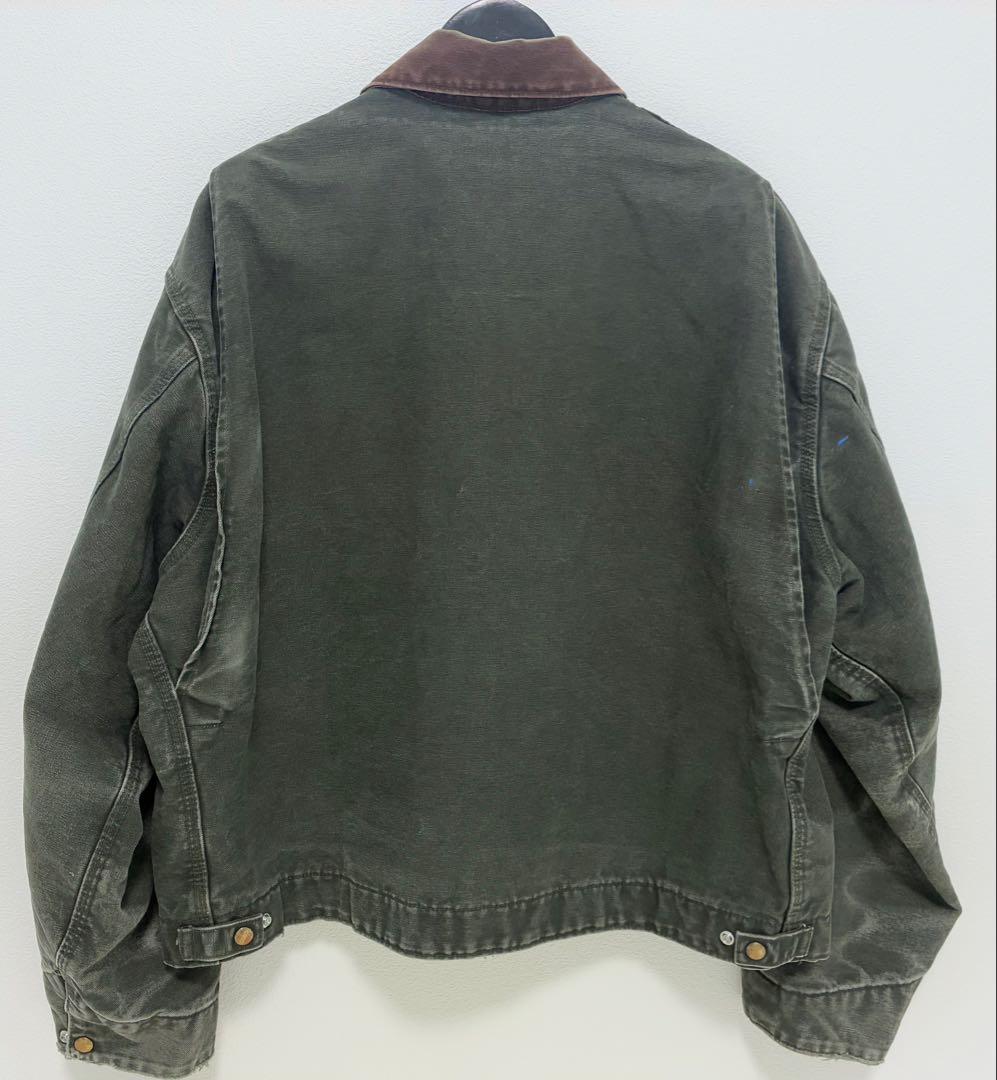 レア Carhartt デトロイトジャケットモスグリーン 2XL J97