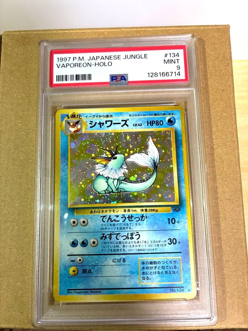 旧裏 ポケモンジャングル シャワーズ 1997 PSA9
