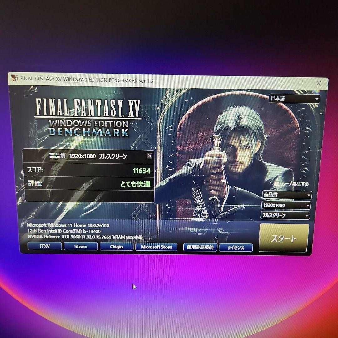 き*ね様 RTX3060Ti搭載 ゲーミングPC i5 12400 / 64GB