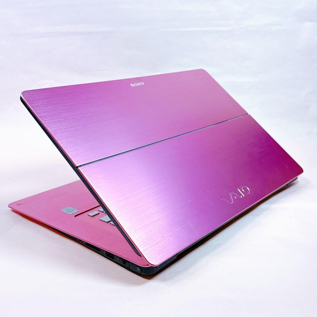 2in1⭐️新品SSD Win11 タブレット型ノートパソコン ピンク カメラ付