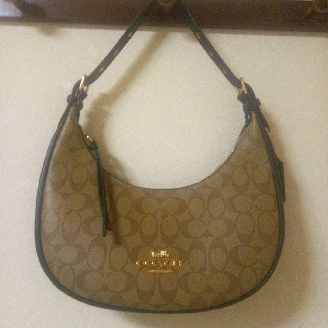 専用　COACH ハンドバッグ ブラウン ロゴパターン