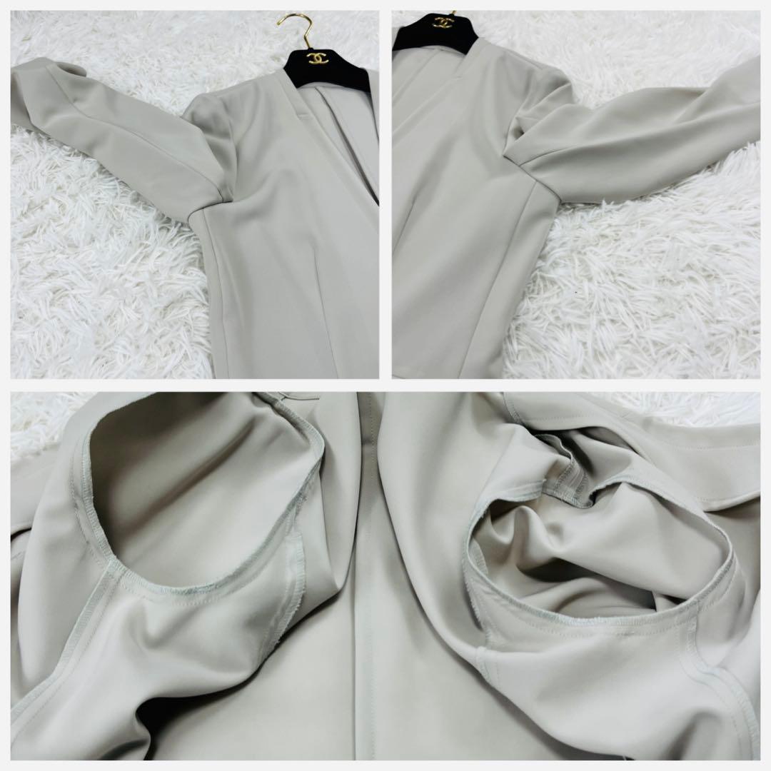 極美品✨グリーンレーベルリラクシング ノーカラー セットアップ スーツ 42