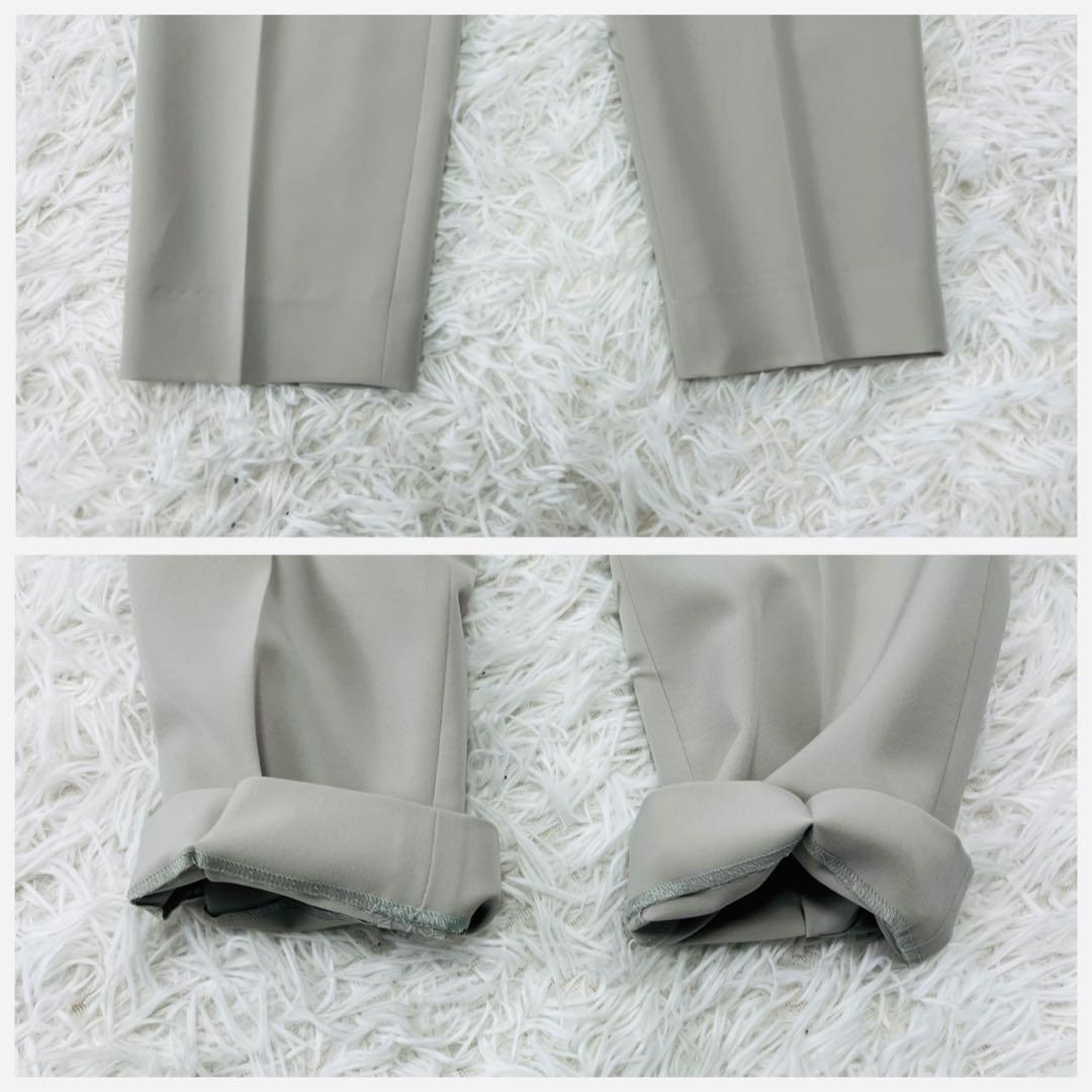 極美品✨グリーンレーベルリラクシング ノーカラー セットアップ スーツ 42