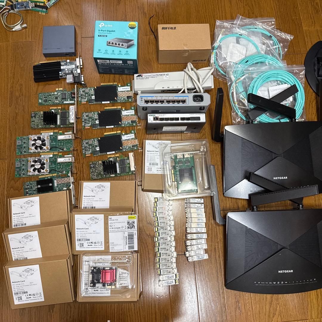 【ネットワーク】10GbE NIC/SFP+/光モジュール/スイッチ/ルーター