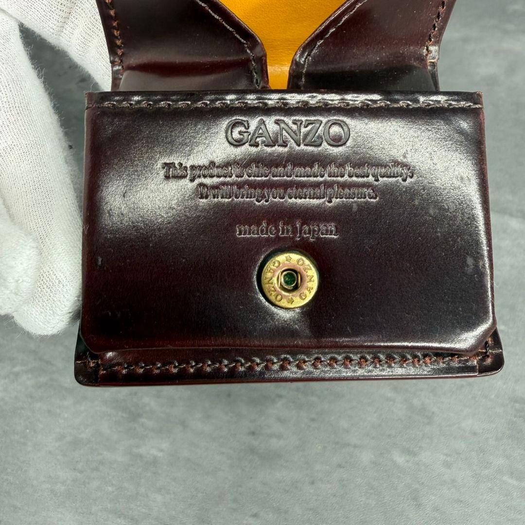 GANZO ガンゾ シェルコードバン2 ケース BOX型 バーガンディ