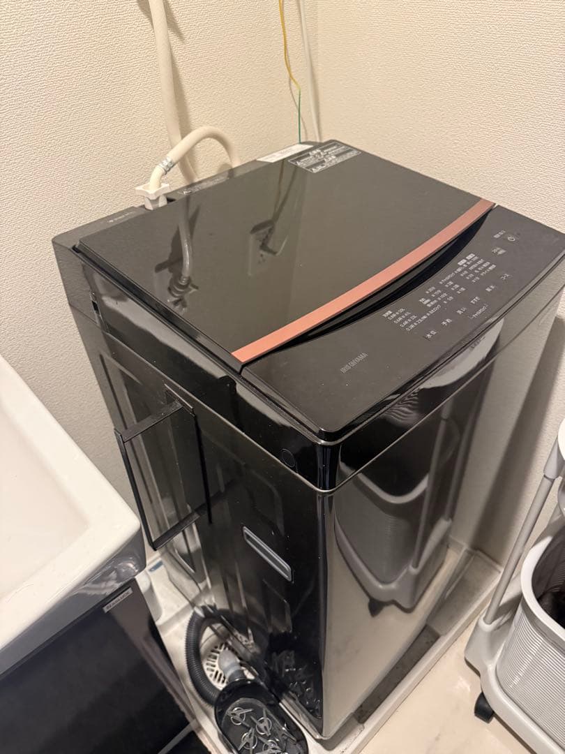 【送料無料】極美品 洗濯機 アイリスオーヤマ IAW-T605BL 6.0kg