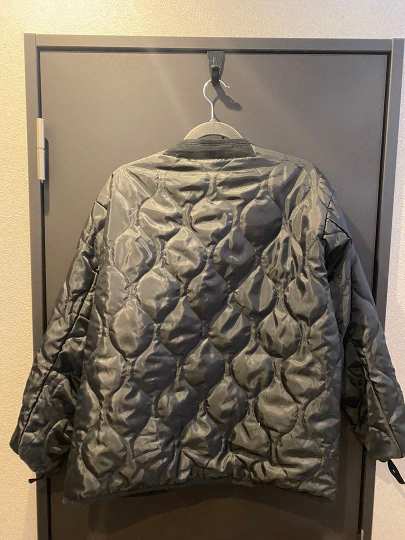 モンキータイム　ファー付き黒モッズコート