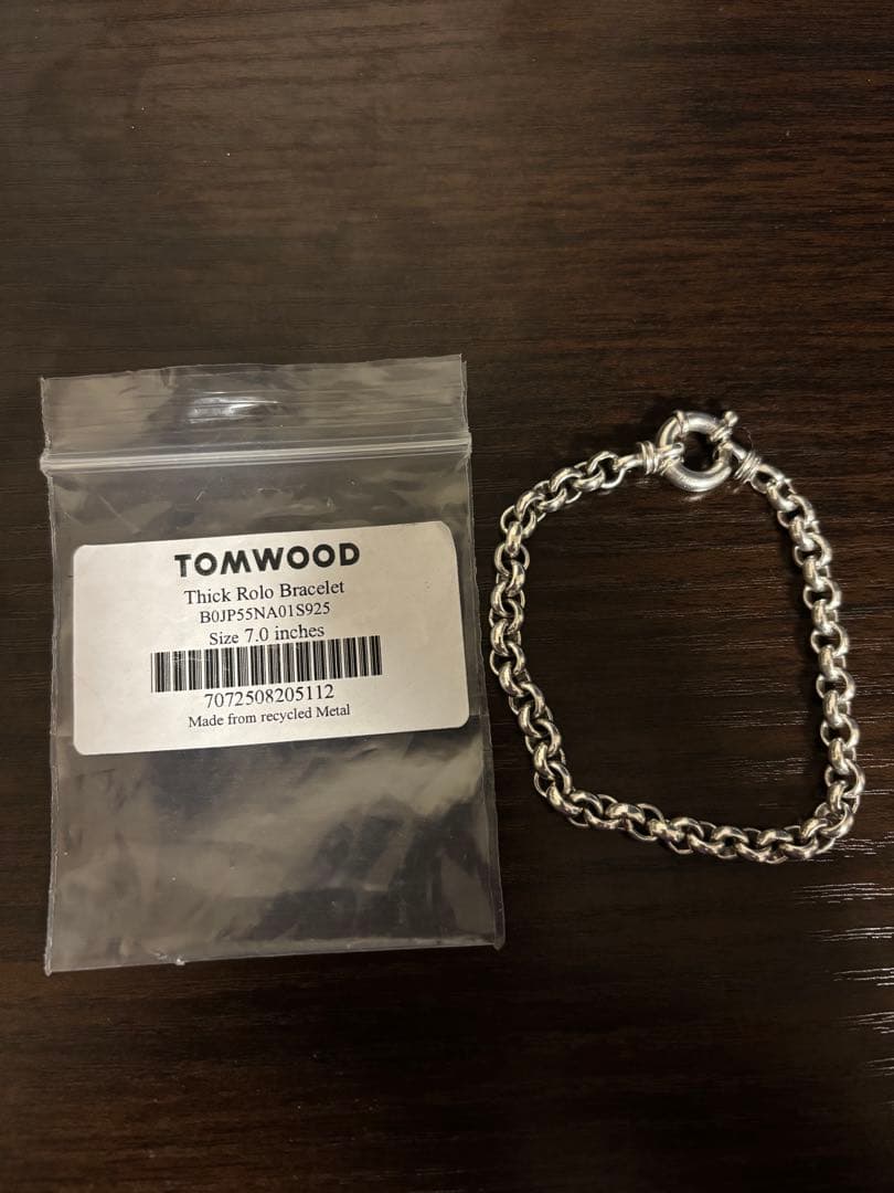 TOMWOOD Thick Rolo Bracelet 7.0インチ