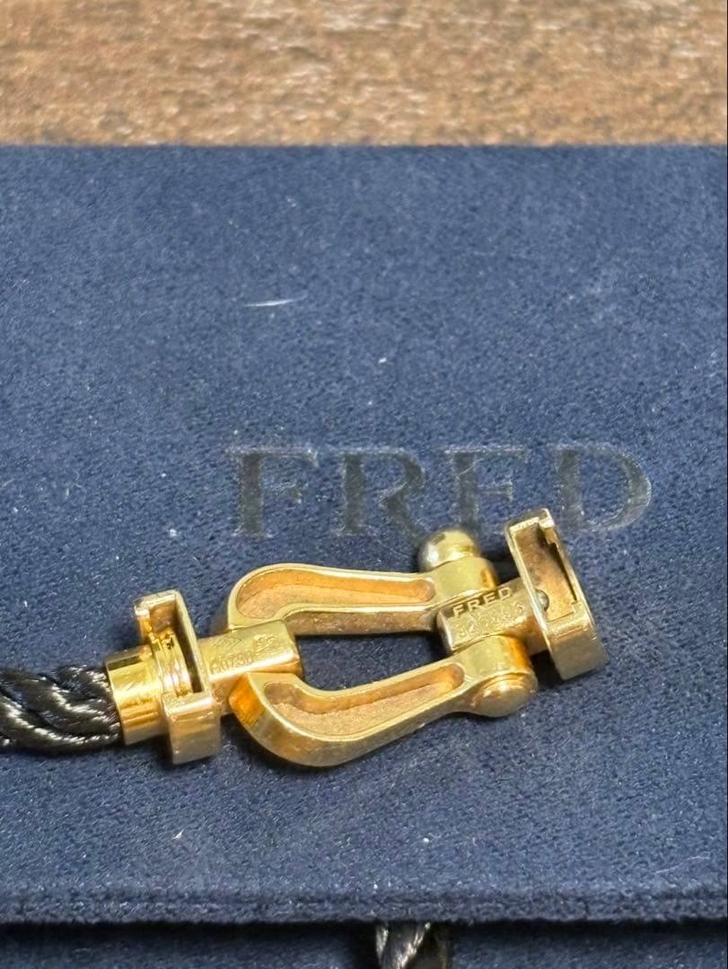 FRED ロープブレスレット 黒金ブレスのみ