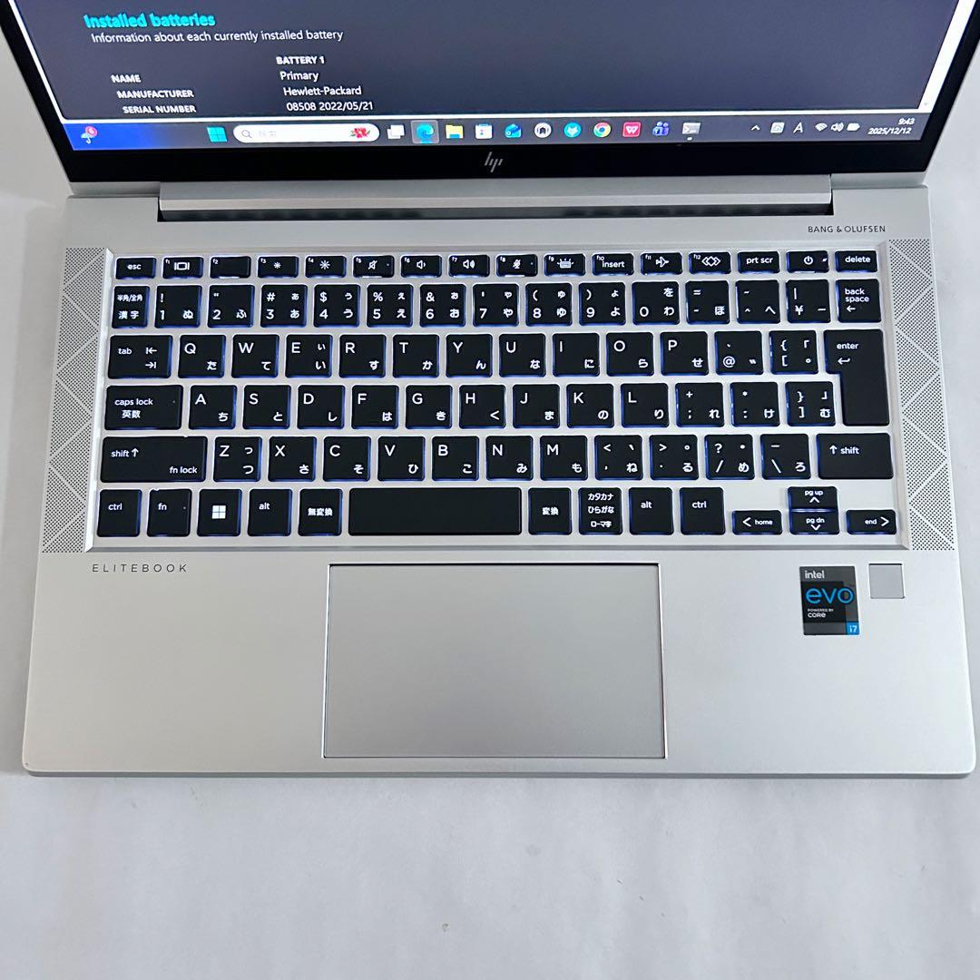 【美品✨HP最上位EliteBook】第11世代i7×16GB×SSD512GB