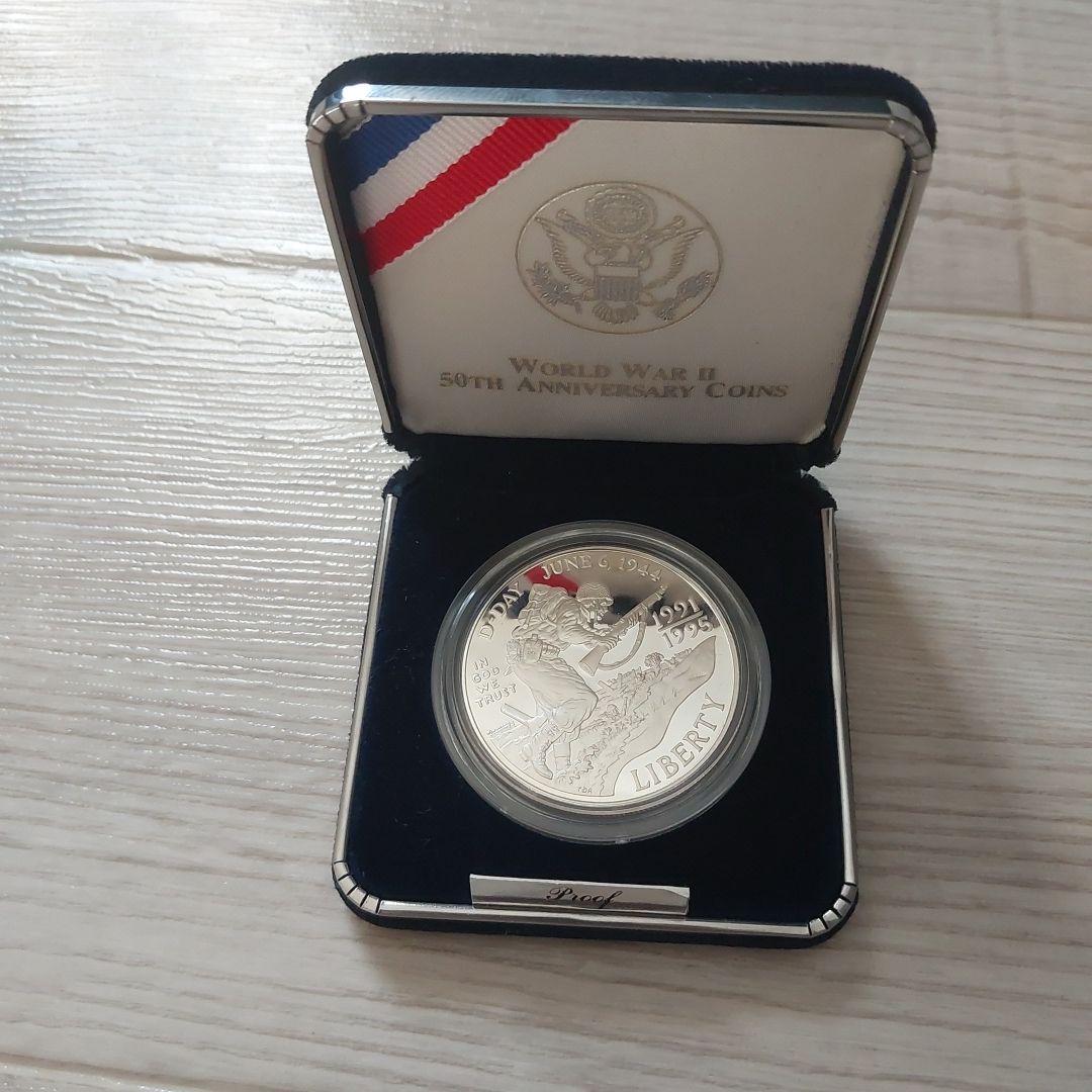 アメリカWWII 50周年記念 1ドル