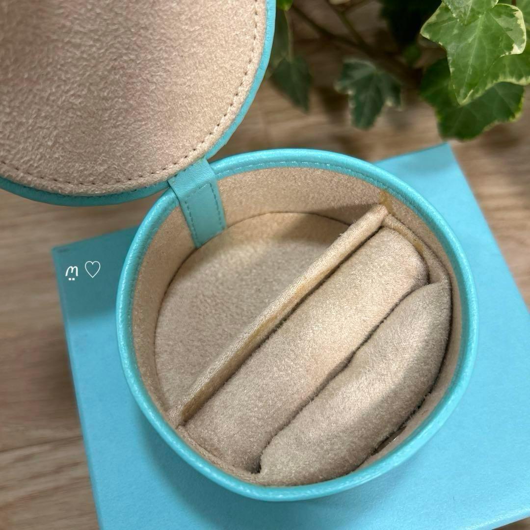 ティファニー　レザージュエリーボックス　リング　アクセサリーケース　小物入れ