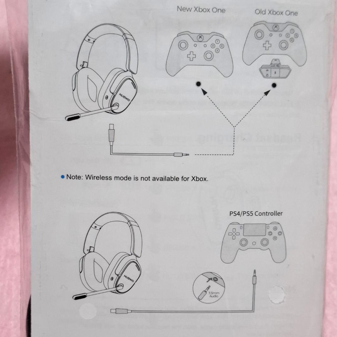 NUBWO ゲーミングヘッドセット 2.4GHz PC Switch PS5対応