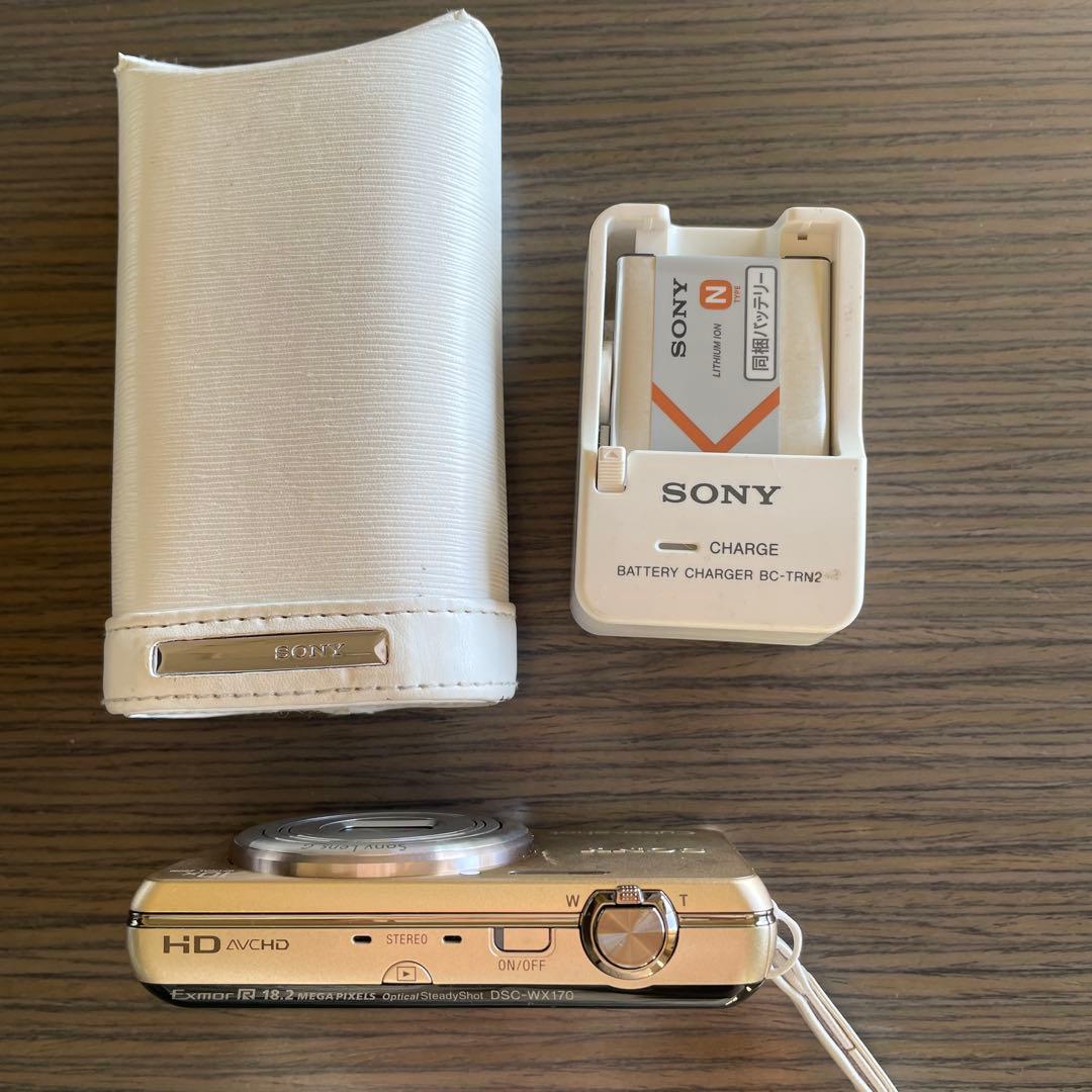 SONY Cyber-shot DSC-WX170 充電器、専用ケース付き