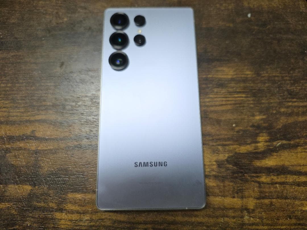 SAMSUNG　Galaxy S25 ultraシルバーブルー ケース付