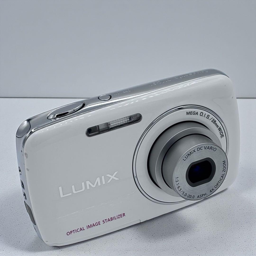 パナソニック LUMIX DMC-S1 ホワイト コンデジ 動作品