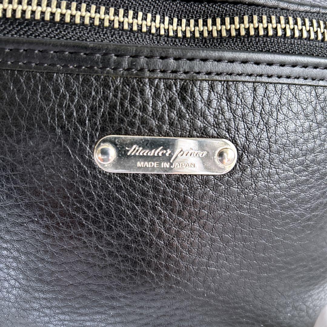 【極美品】マスターピース GENTLE ジェントル ウエストバッグ レザー 黒
