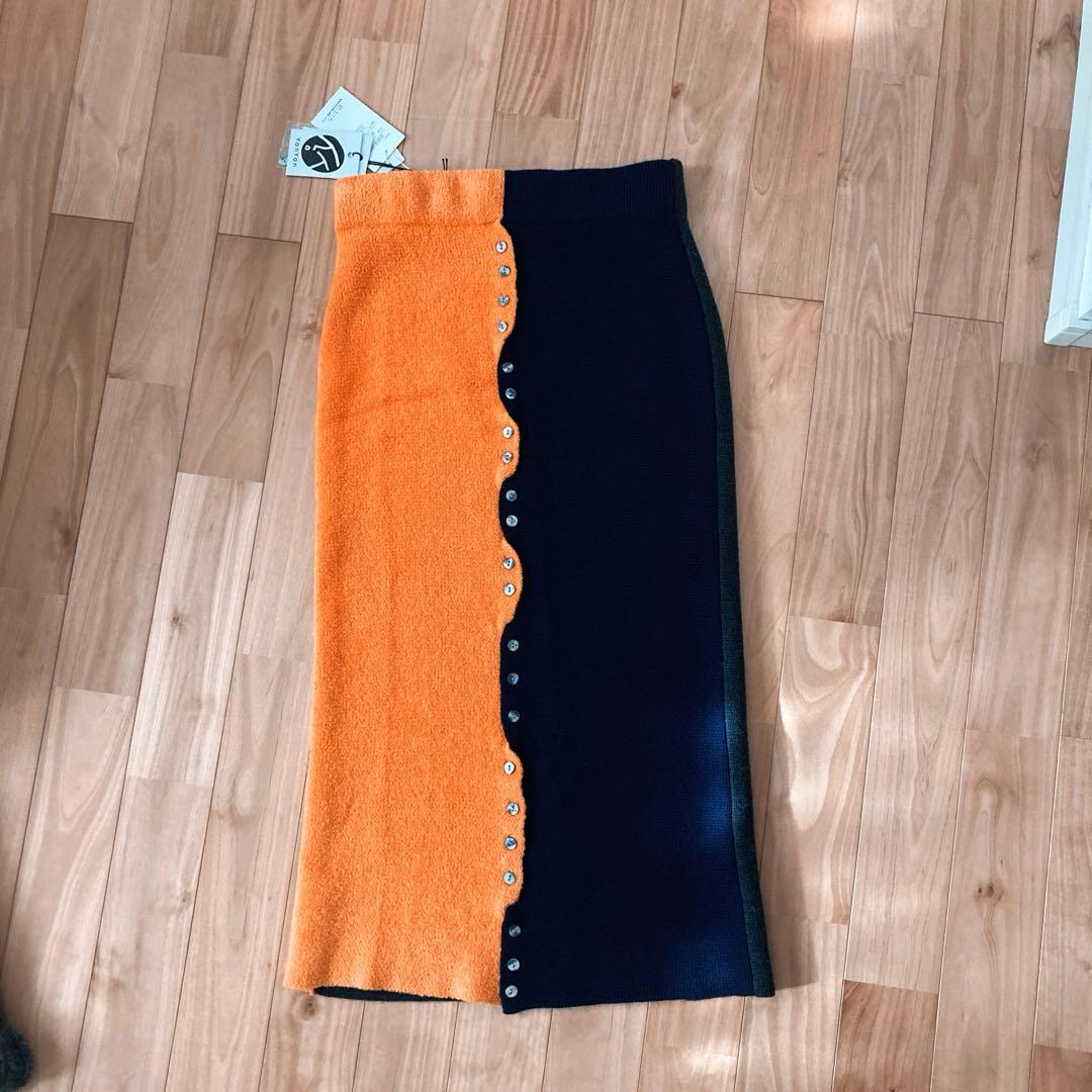 ヤンヤンYanYan ニットロングスカート S