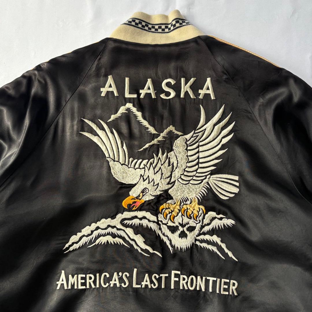 【当時物】PINK DRAGON クリームソーダ イーグル スカル スカジャン