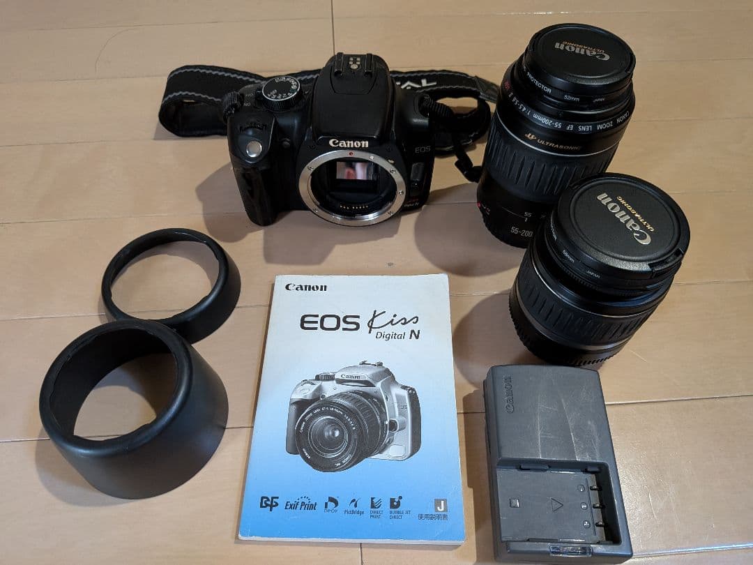 Canon EOS Kiss Digital N 本体 + レンズ2本