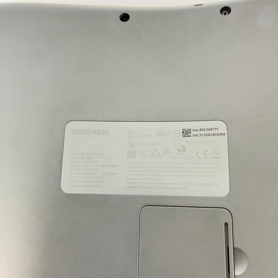 【美品】ロジクール ERGO K860 ワイヤレスキーボード