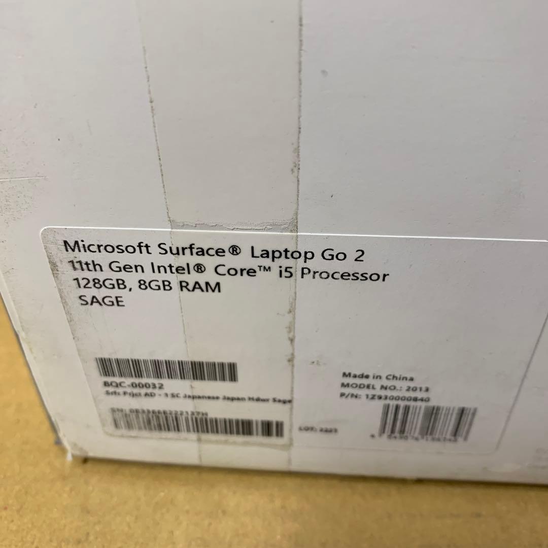 Microsoft Surface Laptop Go 2ノートパソコン