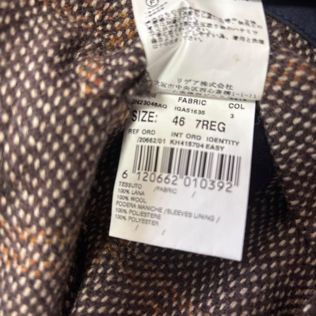 LARDINI チェスターコート チェック柄　サイズ46