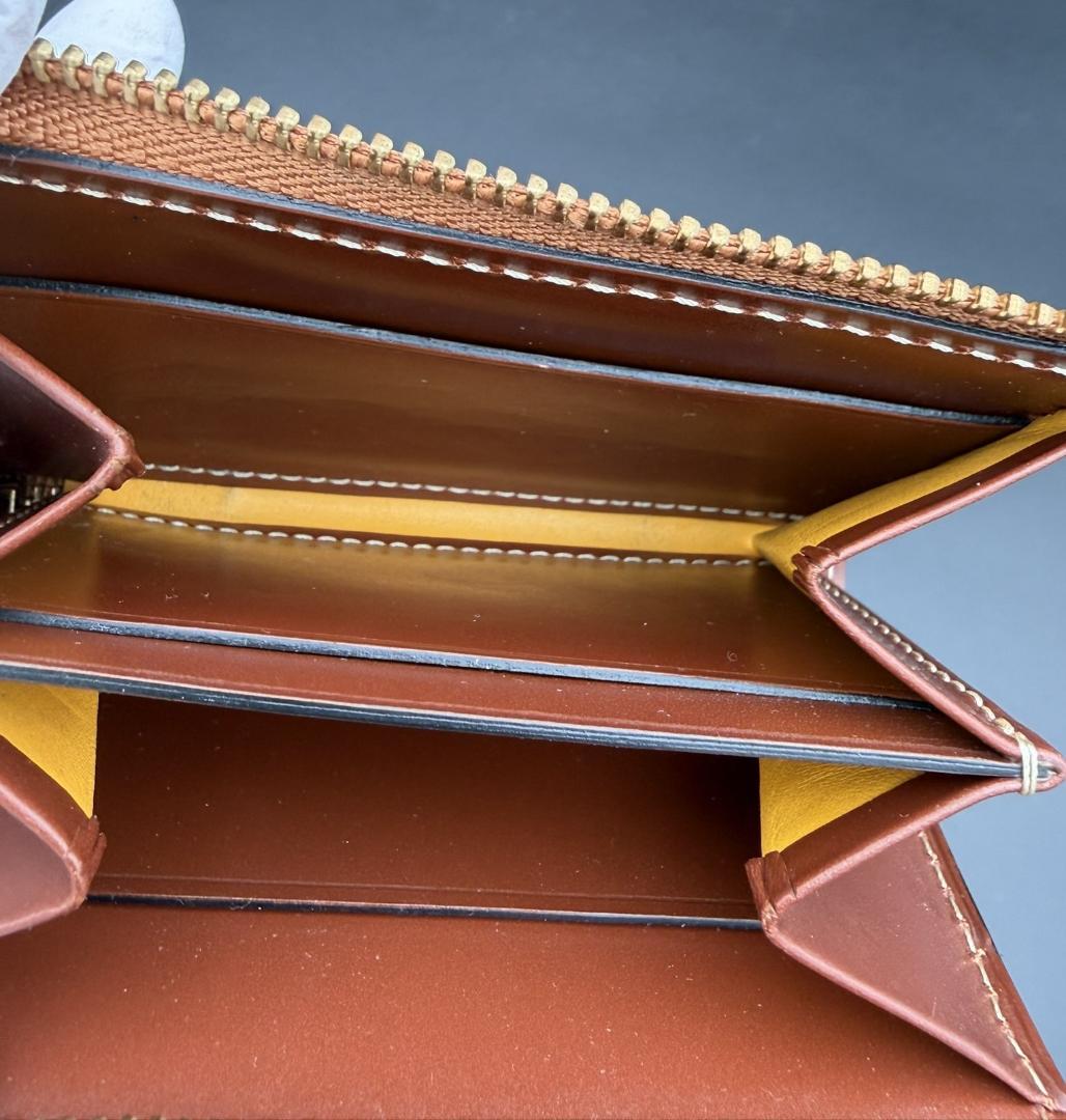 【極美品】GANZO L字ファスナー 小銭入れ ブライドルカジュアル