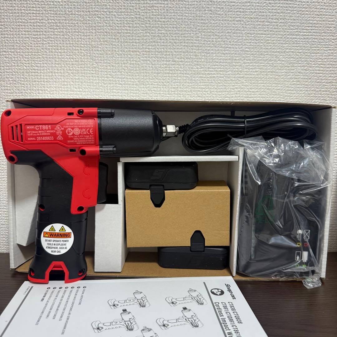 スナップオン 14.4V 3/8 コードレスインパクト CT861J2