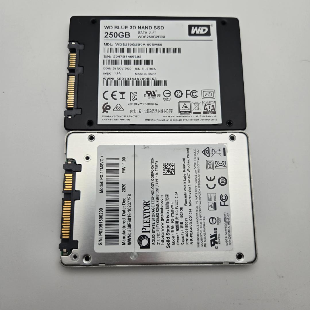 メ*ン様 動作確認済 SATA 2.5インチ　SSD 240GB〜1024GB