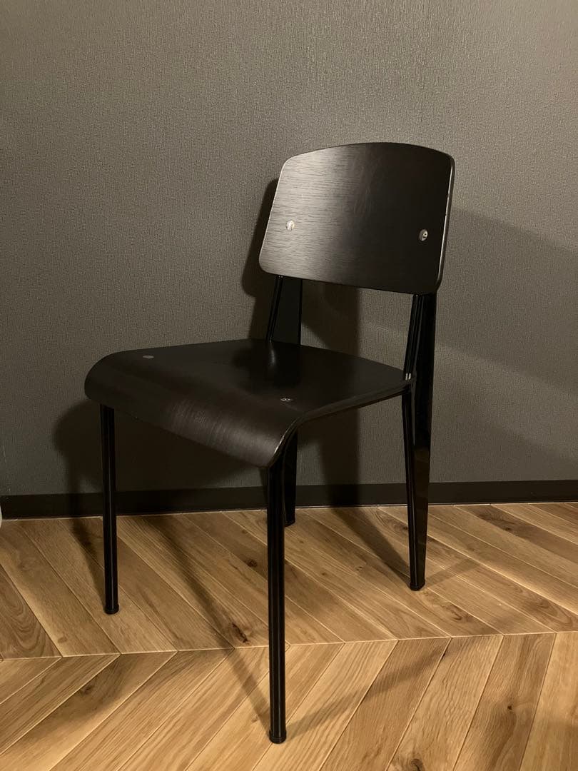 貴重vitra製プルーヴェ スタンダードチェア ダークオーク/ブラック